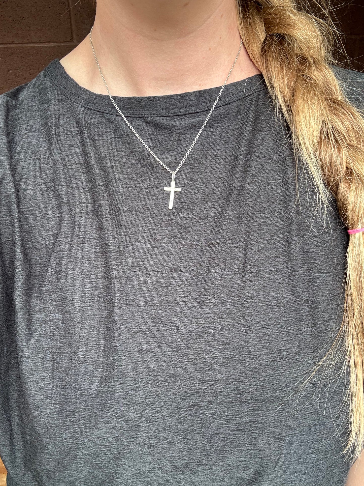 Dainty cross charm