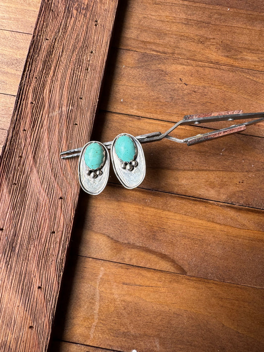 Blue and Silver studs
